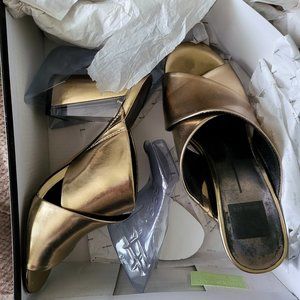 Dolce Vita Stella Metallic Gold Mule